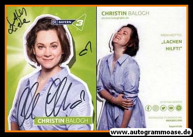 Autogramm Schauspieler | Christin BALOGH | 2000er (Portrait Color) Bayern 3