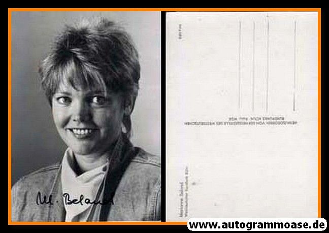 Autogramm TV | WDR | Marianne BELAND | 1980er (Portrait SW)