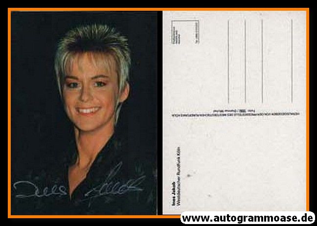 Autogramm TV | WDR | Ines JAKOB | 1990er (Portrait Color)