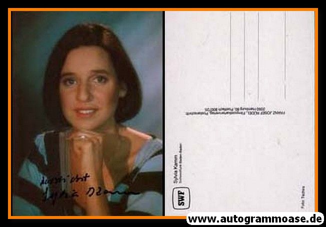 Autogramm TV | SWF | Sylvia KAMM | 1990er (Portrait Color) Rüdel