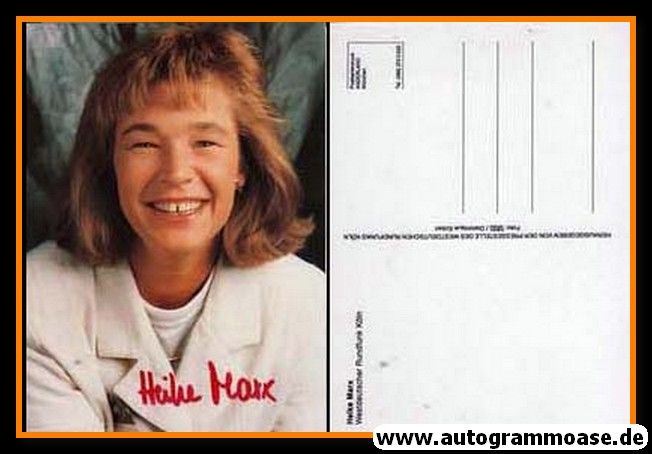 Autogramm TV | WDR | Heike MARX | 1990er (Portrait Color)