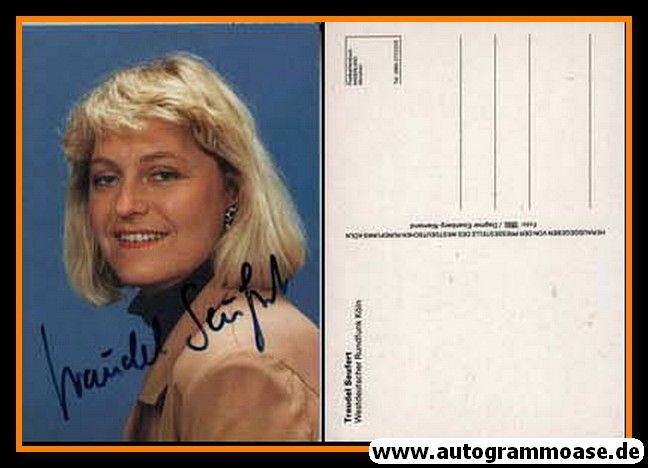 Autogramm TV | WDR | Traudel SEUFERT | 1990er (Portrait Color)
