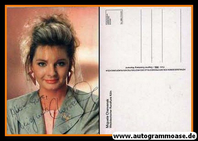 Autogramm TV | WDR | Miguela CHERVENAK | 1990er (Portrait Color)