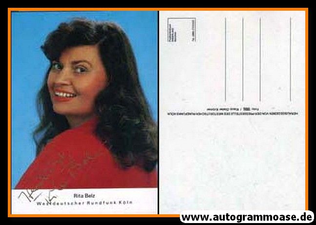 Autogramm TV | WDR | Rita BELZ | 1980er (Portrait Color)