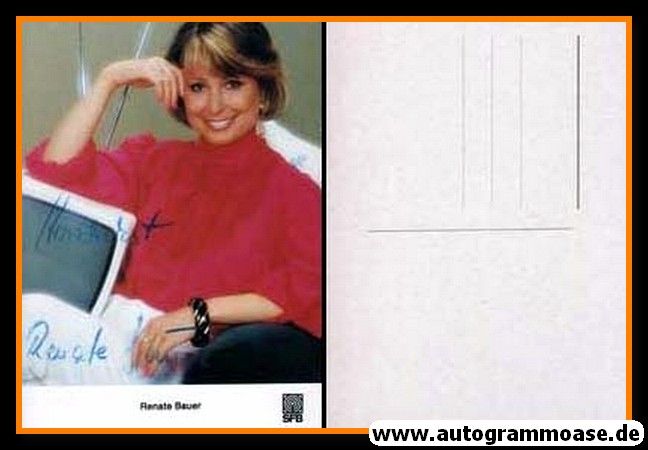 Autogramm TV | SFB | Renate BAUER | 1980er (Portrait Color)