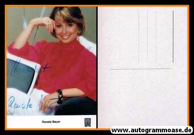 Autogramm TV | SFB | Renate BAUER | 1980er (Portrait Color)