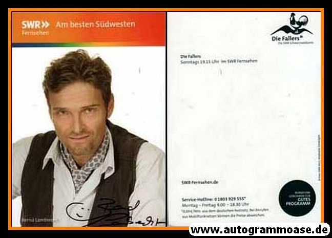 Autogramm TV | SWR | Bernd LAMBRECHT | 2012 "Die Fallers" 