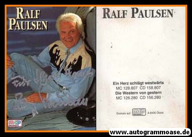 Autogramm Country | Ralf PAULSEN | 2012 "Ein Herz Schlägt Westwärts" MCP