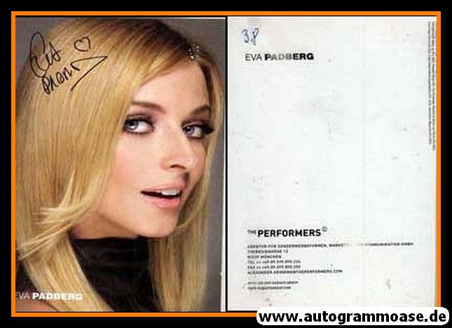 Autogramm Model | Eva PADBERG | 2000er (Portrait Color) Performers