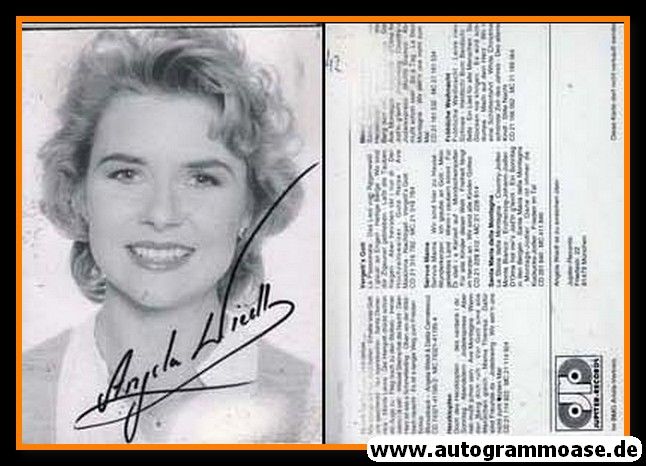 Autogramm Volksmusik | Angela WIEDL | 1996 "Manchmal Hilft Nur Noch Beten" (Jupiter)