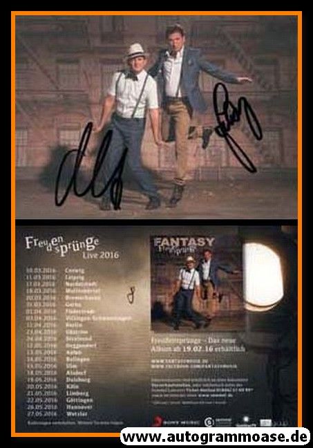 Autogramme Schlager | FANTASY | 2016 "Freudensprünge" Tour (Portrait Color Sony)