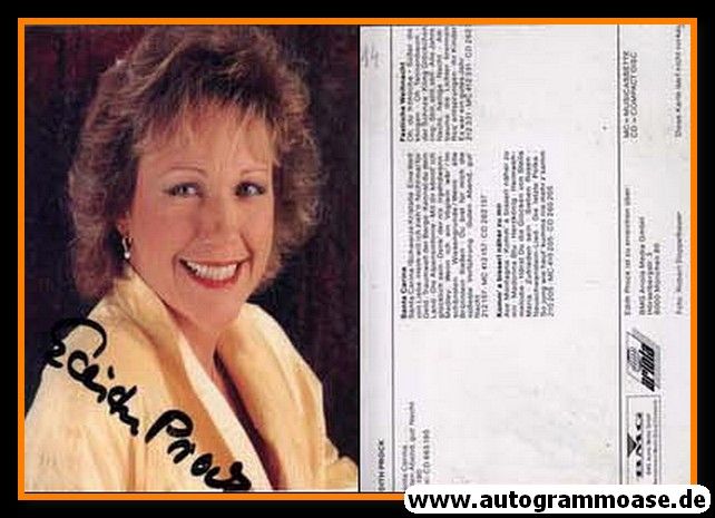 Autogramm Volksmusik | Edith PROCK | 1992 "Santa Carina" (BMG Ariola) 2
