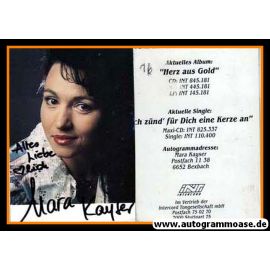 Autogramm Schlager | Mara KAYSER | 1992 "Herz Aus Gold" (Intercord)