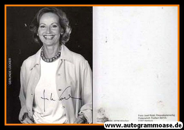 Autogramm Schauspieler | Gerlinde LOCKER | 2000er (Portrait SW Rüdel)