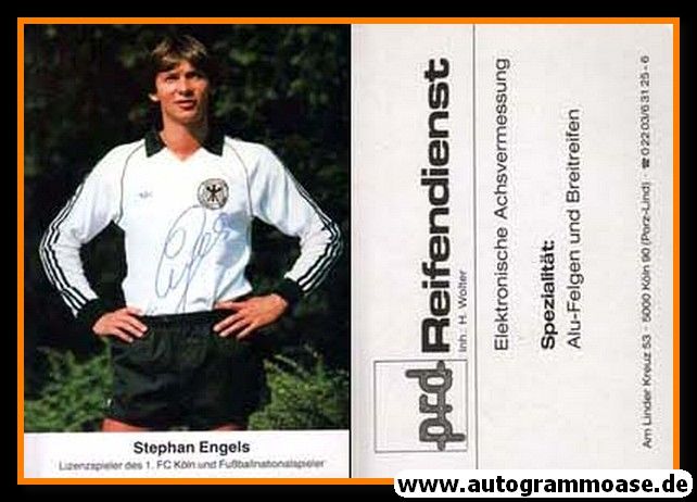 Autogramm Fussball | DFB | 1980er | Stephan ENGELS (Portrait Color) PRD