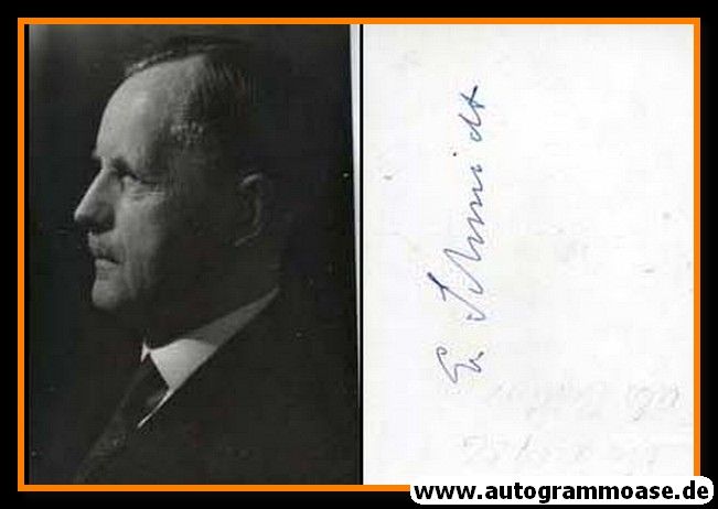 Autogramm Wissenschaft | Ernst SCHMIDT (Physiker) | 1950er (Portrait SW)