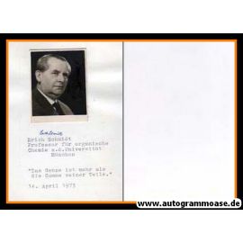 Autograph Wissenschaft | Erich SCHMIDT (Chemiker)