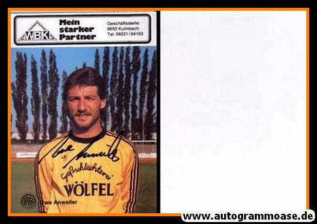 Autogramm Fussball | SpVgg Bayreuth | 1989 | Uwe ANWEILER