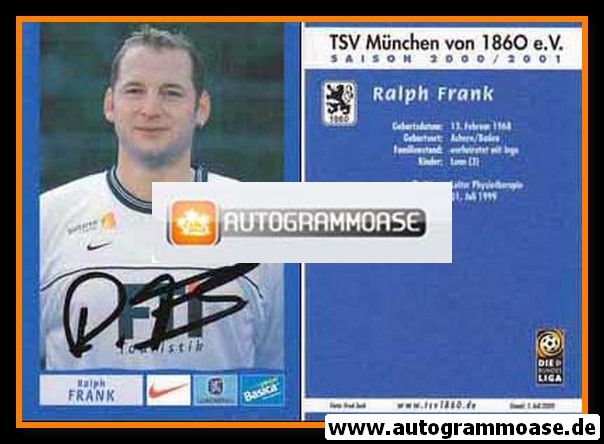Autogramm Fussball | TSV 1860 München | 2000 | Ralph FRANK