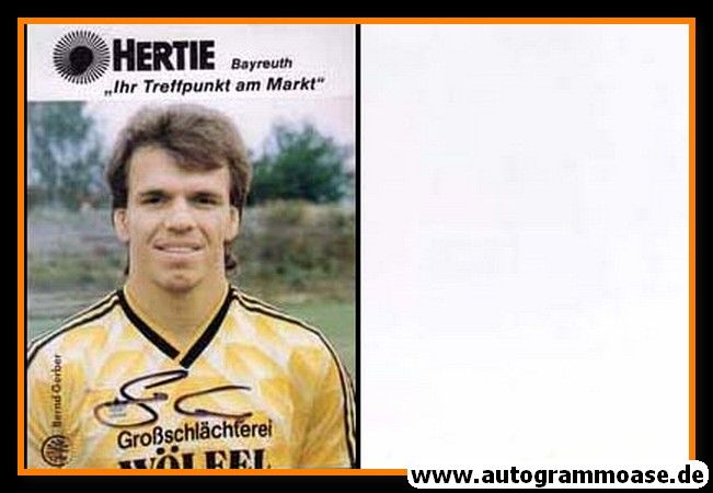 Autogramm Fussball | SpVgg Bayreuth | 1989 | Bernd GERBER