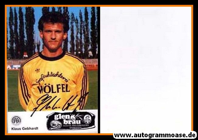 Autogramm Fussball | SpVgg Bayreuth | 1989 | Klaus GEBHARDT