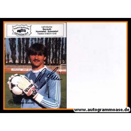Autogramm Fussball | SpVgg Bayreuth | 1989 | Roland GRÜNER