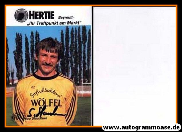 Autogramm Fussball | SpVgg Bayreuth | 1989 | Sepp STAUDTNER