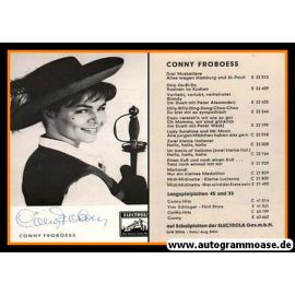 Autogramm Schlager | Cornelia FROBOESS | 1963 "Die Drei Musketiere" (Electrola)