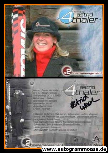 Autogramm Ski Alpin | Astrid VIERTHALER | 2010er (S2 Finanz)