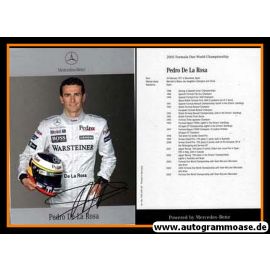 Autogramm Formel 1 | Pedro DE LA ROSA | 2005 Druck (Mercedes)