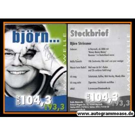 Autogramm Radio | Mainwelle | Björn STRÖSSNER | 2010er (Portrait Color)