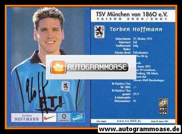Autogramm Fussball | TSV 1860 München | 2000 | Torben HOFFMANN