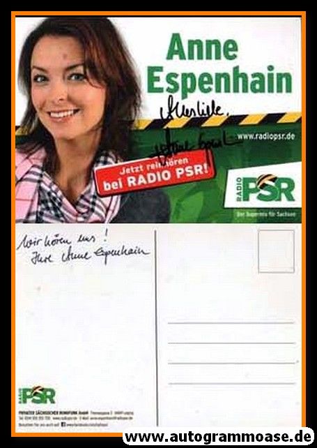 Autogramm Radio | PSR | Anne ESPENHAIN | 2010er (Portrait Color)