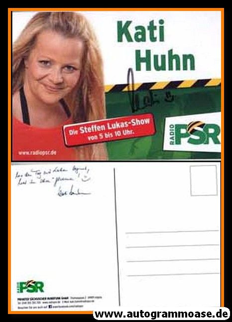 Autogramm Radio | PSR | Kati HUHN | 2010er (Portrait Color) 
