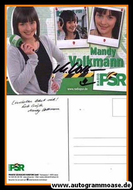 Autogramm Radio | PSR | Mandy VOLKMANN | 2010er (Portrait Color) 