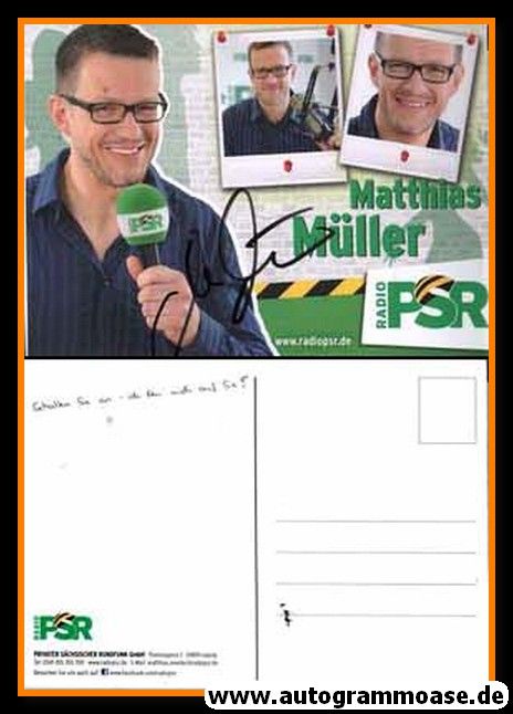 Autogramm Radio | PSR | Matthias MÜLLER | 2010er (Portrait Color) 1