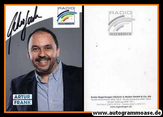 Autogramm Radio | Regenbogen | Artur FRANK | 2010er (Portrait Color)