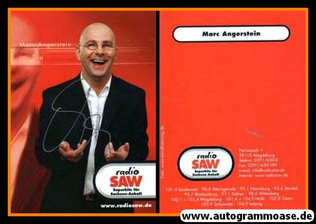 Autogramm Radio | SAW | Marc ANGERSTEIN | 2010er (Portrait Color)