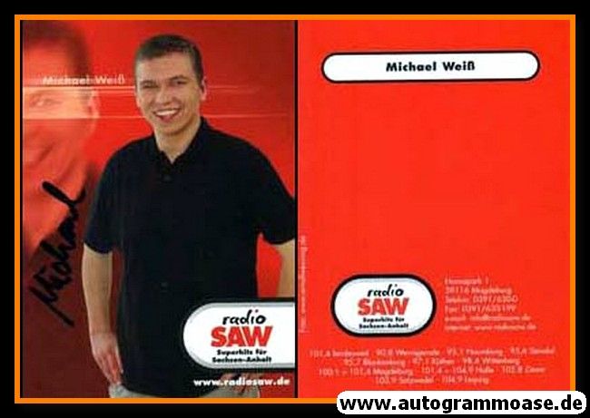 Autogramm Radio | SAW | Michael WEISS | 2010er (Portrait Color)