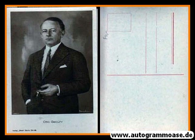 Filmpostkarte | Otto GEBÜHR | 1920er AK (Portrait SW) Ross 1061-1