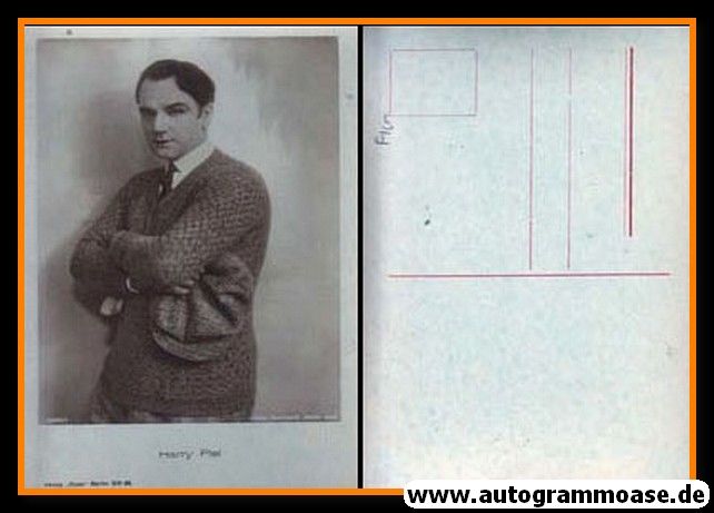 Filmpostkarte | Harry PIEL | 1920er AK (Portrait SW) Ross 1295-1