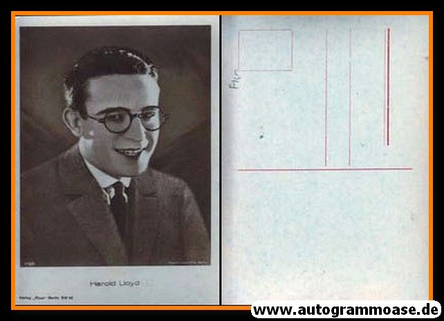 Filmpostkarte | Harold LLOYD | 1920er (Portrait SW) Ross 719-2