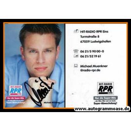 Autogramm Radio | RPR1. | Michael MÜNKNER | 2000er (Portrait blau)