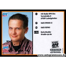 Autogramm Radio | RPR1. | Boris MÜLLER | 2000er (Portrait blau)