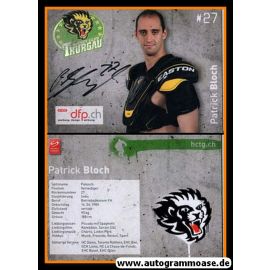 Autogramm Eishockey | Hockey Thurgau | 2014 | Patrick BLOCH