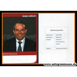 Autogramm Boxen | Wilfried SAUERLAND | 2000er (Portrait Color) Boxing-Online