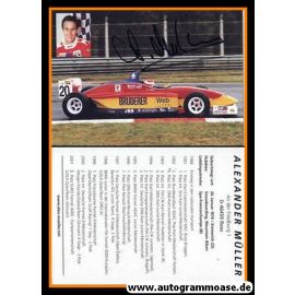 Autogramm Tourenwagen | Alexander MÜLLER | 2001 (Collage)