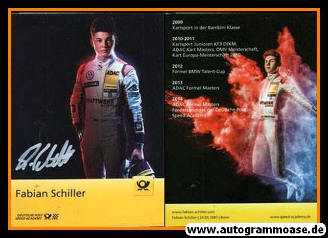 Autogramm Tourenwagen | Fabian SCHILLER | 2014 (Portrait Color) Post