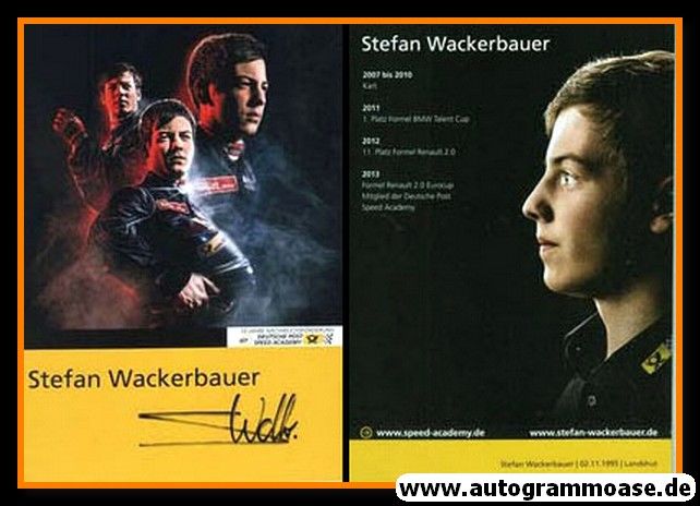 Autogramm Tourenwagen | Stefan WACKERBAUER | 2013 (Portrait Color) Post