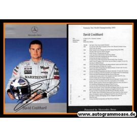 Autogramm Formel 1 | David COULTHARD | 2001 Druck (Mercedes)